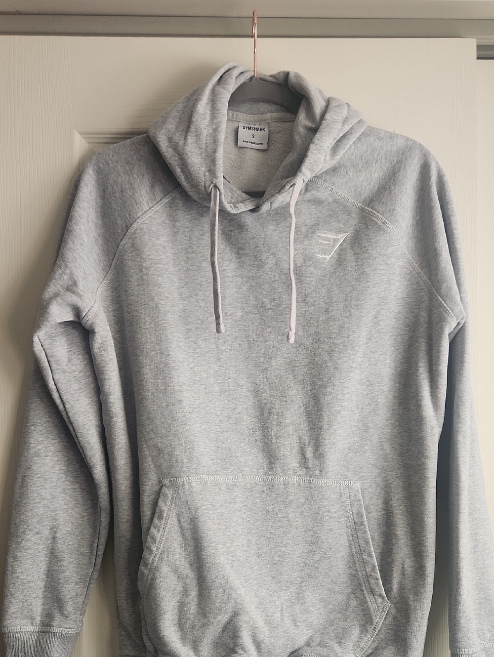 Gymshark Light Gray Men's Pullover Hoodie